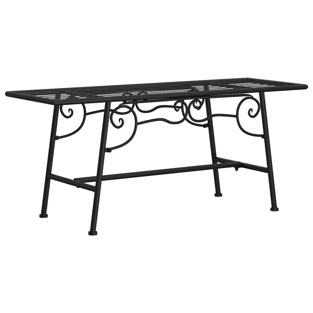 Tree Bench 110 Cm Black Steel