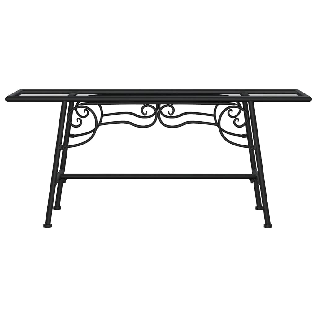 Tree Bench 110 Cm Black Steel