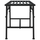Tree Bench 110 Cm Black Steel