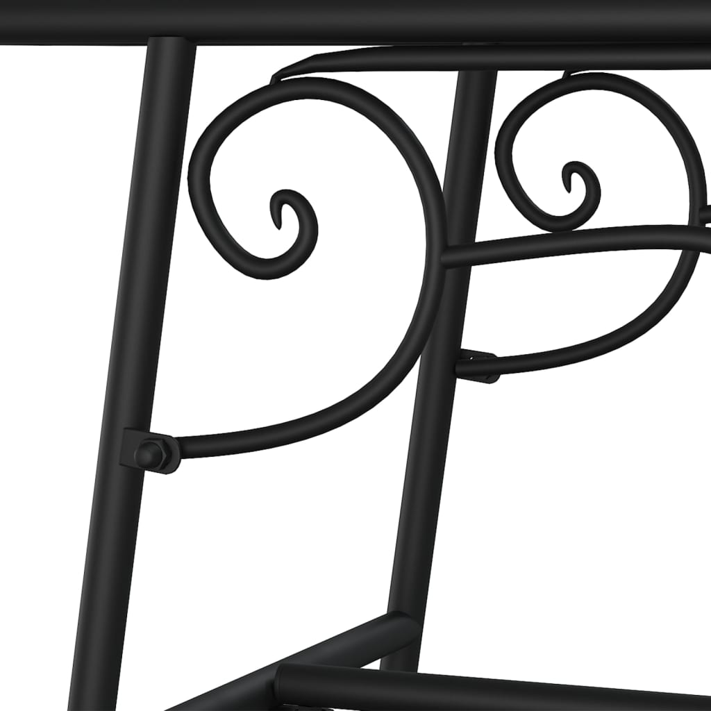 Tree Bench 110 Cm Black Steel