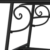 Tree Bench 110 Cm Black Steel