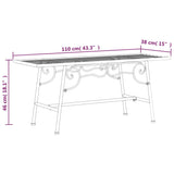 Tree Bench 110 Cm Black Steel