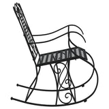 Rocking Bench 84 Cm Black Steel