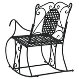 Rocking Bench 84 Cm Black Steel