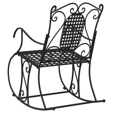 Rocking Bench 84 Cm Black Steel