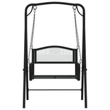 Swing Bench 124 Cm Black Steel