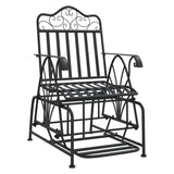 Glider Bench 61 Cm Black Steel
