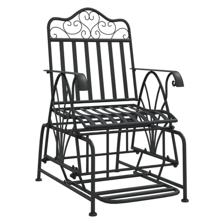 Glider Bench 61 Cm Black Steel