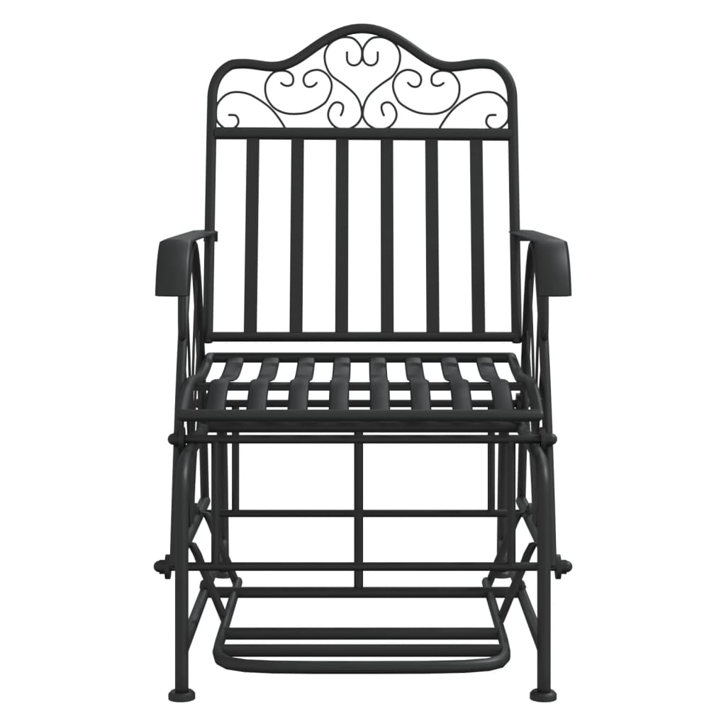 Glider Bench 61 Cm Black Steel