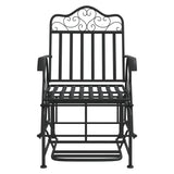 Glider Bench 61 Cm Black Steel