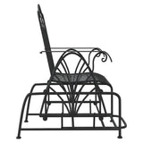 Glider Bench 61 Cm Black Steel