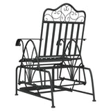Glider Bench 61 Cm Black Steel