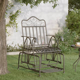 Glider Bench 61 Cm Black Steel