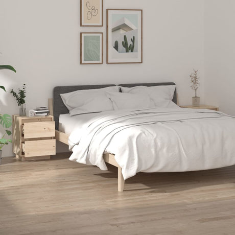Bedside Cabinet 40X35X50 Cm Solid Wood Pine