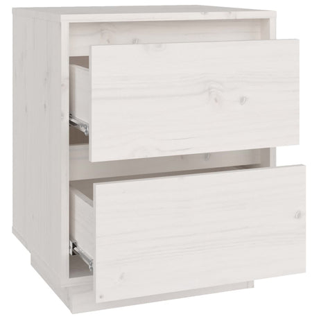 Bedside Cabinet 40X35X50 Cm Solid Wood Pine