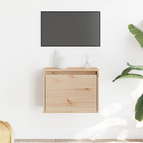 Wall Cabinet 45X30X35 Cm Solid Pinewood
