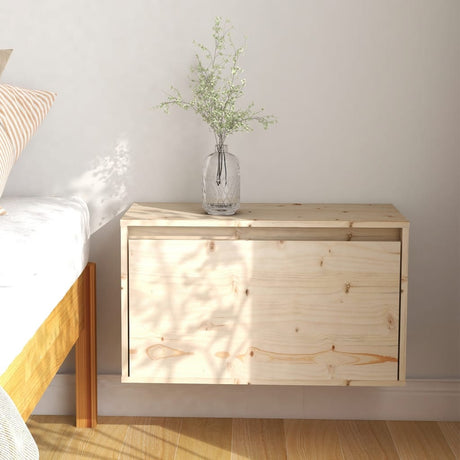 Wall Cabinet 60X30X35 Cm Solid Pinewood