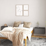 Wall Cabinet 60X30X35 Cm Solid Pinewood