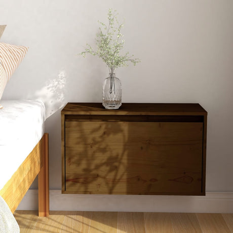 Wall Cabinet 60X30X35 Cm Solid Pinewood
