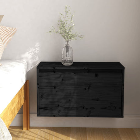 Wall Cabinet 60X30X35 Cm Solid Pinewood