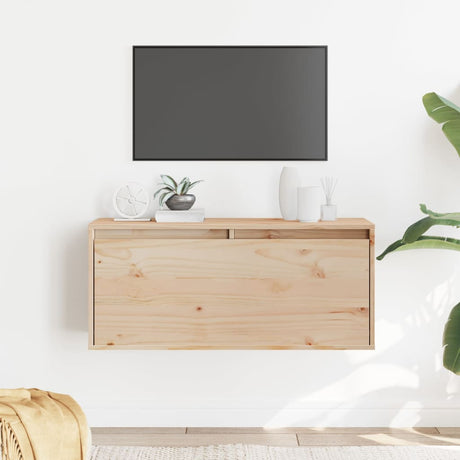 Wall Cabinet 80X30X35 Cm Solid Wood Pine
