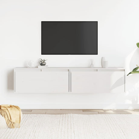 Wall Cabinet 80X30X35 Cm Solid Wood Pine