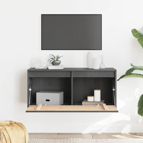 Wall Cabinet 80X30X35 Cm Solid Wood Pine