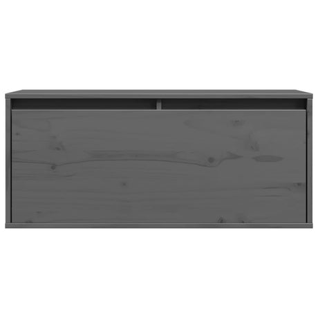 Wall Cabinet 80X30X35 Cm Solid Wood Pine