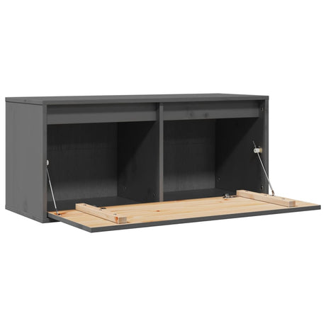 Wall Cabinet 80X30X35 Cm Solid Wood Pine