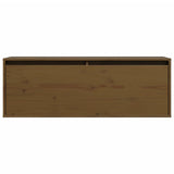 Wall Cabinet 100X30X35 Cm Solid Wood Pine