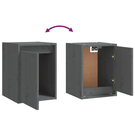 Wall Cabinet 30X30X40 Cm Solid Wood Pine