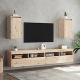 Wall Cabinets 2 Pcs 30X30X60 Cm Solid Wood Pine