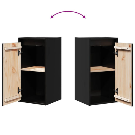 Wall Cabinets 2 Pcs 30X30X60 Cm Solid Wood Pine