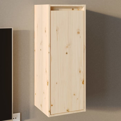 Wall Cabinet 30X30X80 Cm Solid Wood Pine