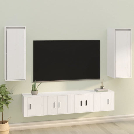 Wall Cabinet 30X30X80 Cm Solid Wood Pine