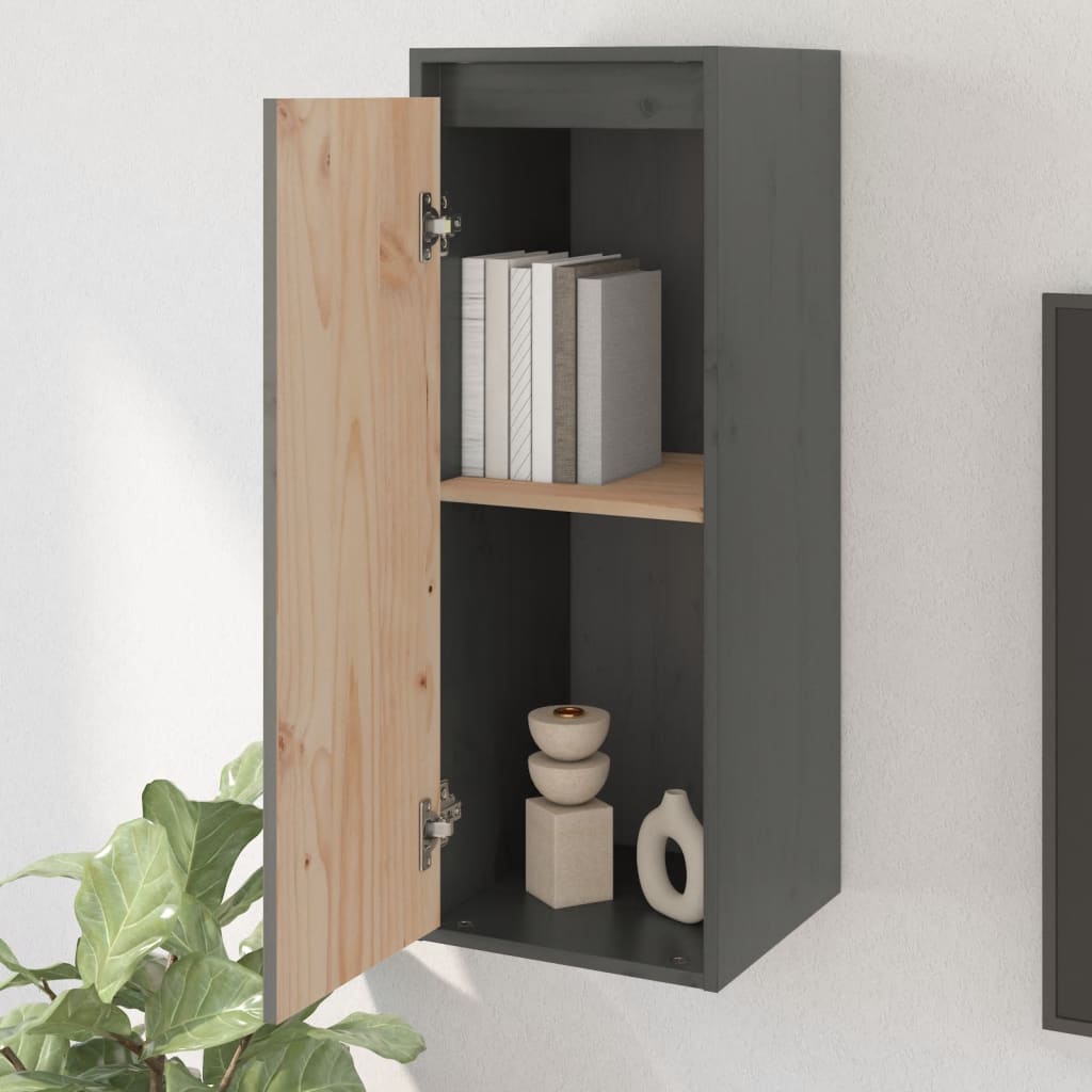 Wall Cabinet 30X30X80 Cm Solid Wood Pine