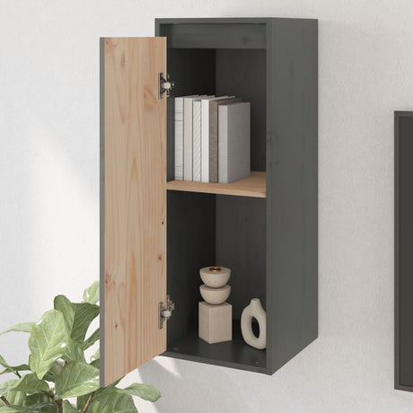 Wall Cabinet 30X30X80 Cm Solid Wood Pine