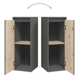 Wall Cabinet 30X30X80 Cm Solid Wood Pine