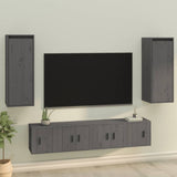 Wall Cabinet 30X30X80 Cm Solid Wood Pine