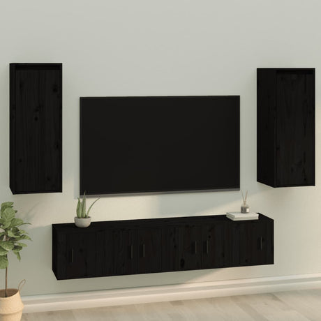 Wall Cabinet 30X30X80 Cm Solid Wood Pine