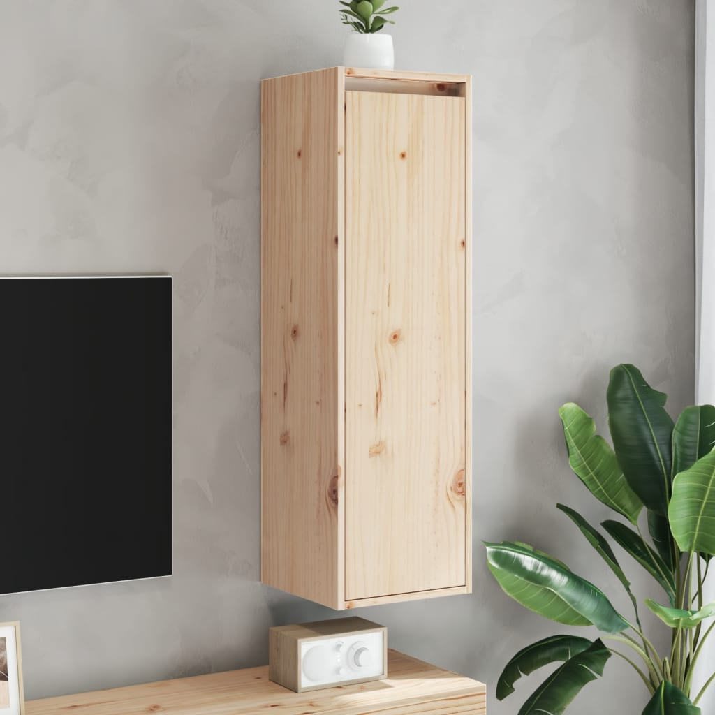 Wall Cabinets 2 Pcs 30X30X100 Cm Solid Pinewood