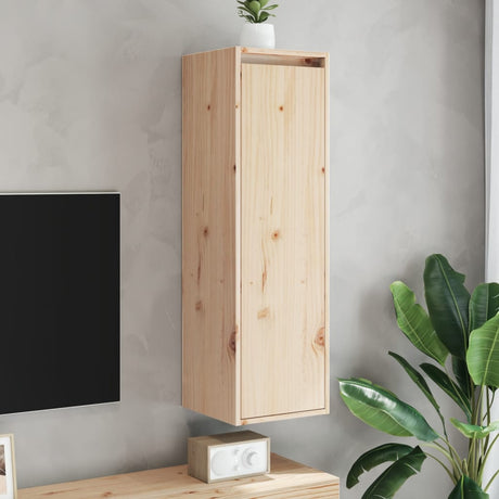 Wall Cabinets 2 Pcs 30X30X100 Cm Solid Pinewood