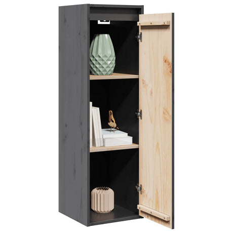 Wall Cabinets 2 Pcs 30X30X100 Cm Solid Pinewood