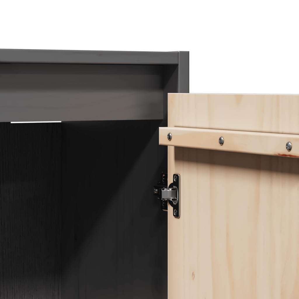Wall Cabinets 2 Pcs 30X30X100 Cm Solid Pinewood