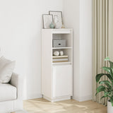 Highboard 37X34X110 Cm Solid Wood Pine