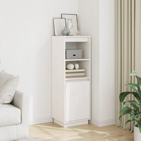 Highboard 37X34X110 Cm Solid Wood Pine