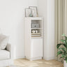 Highboard 37X34X110 Cm Solid Wood Pine
