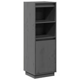 Highboard 37X34X110 Cm Solid Wood Pine