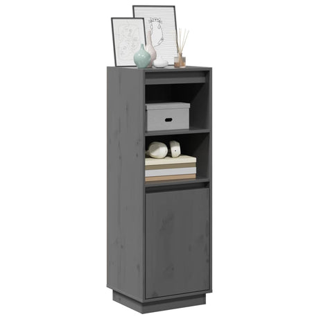 Highboard 37X34X110 Cm Solid Wood Pine