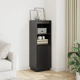 Highboard 37X34X110 Cm Solid Wood Pine